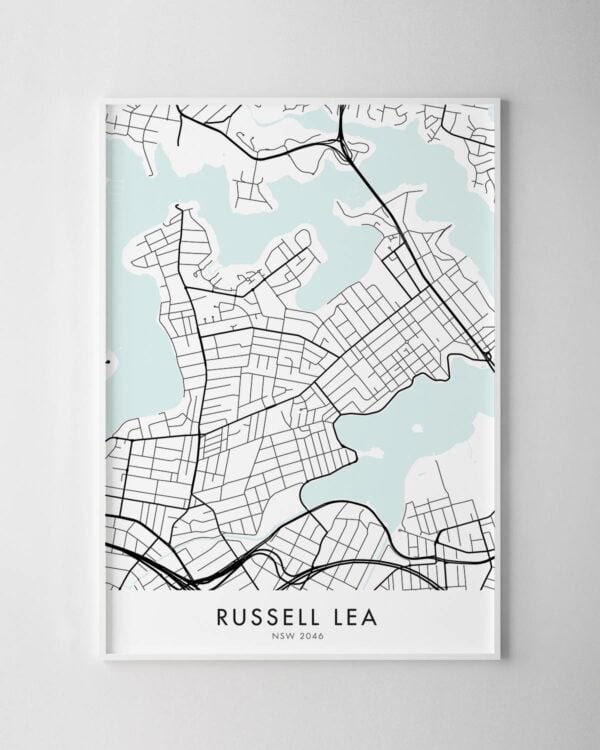 Sydney – Russell Lea Map Print