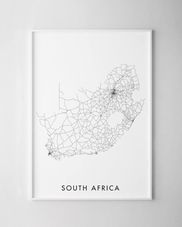 South Africa Map Print