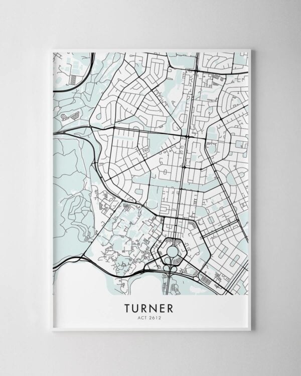 Canberra – Turner Map Print