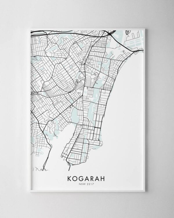 Sydney – Kogarah Map Print