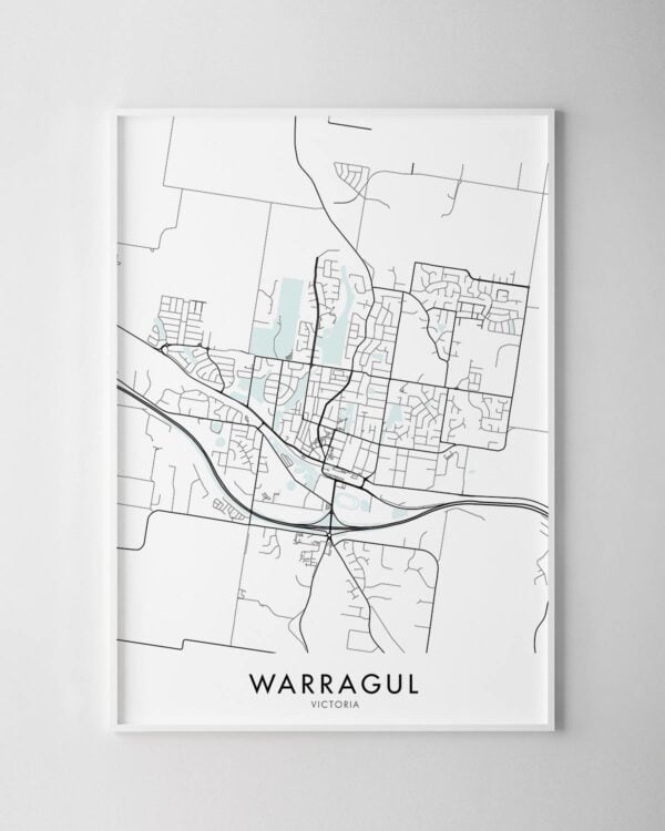 Warragul VIC Map Print