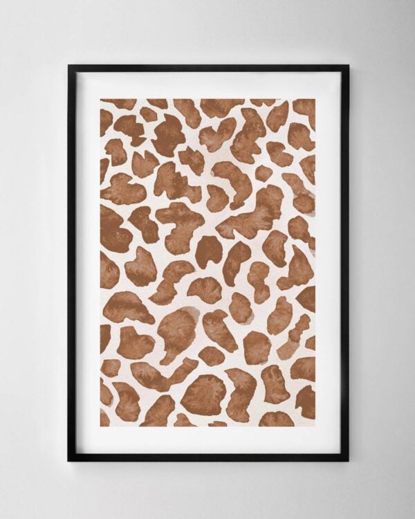 Giraffe Abstract Print