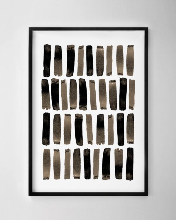 Thick Sticks Abstract Print