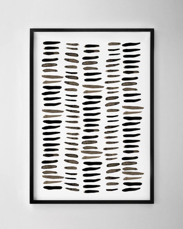 Thin Sticks Abstract Print