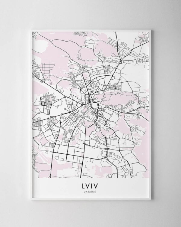 Lviv Map Print