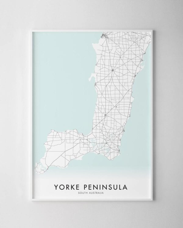 Yorke Peninsula Map Print