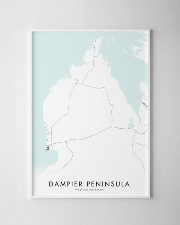 Dampier Peninsula Map Print