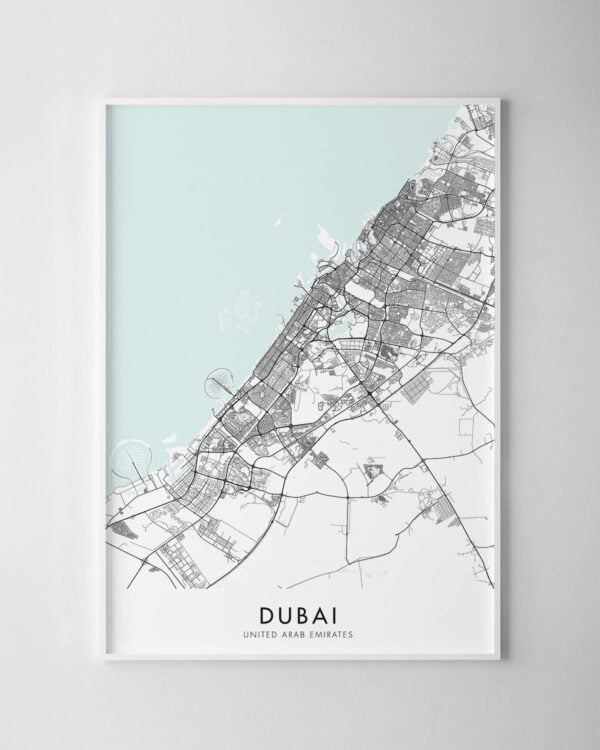 Dubai Map Print