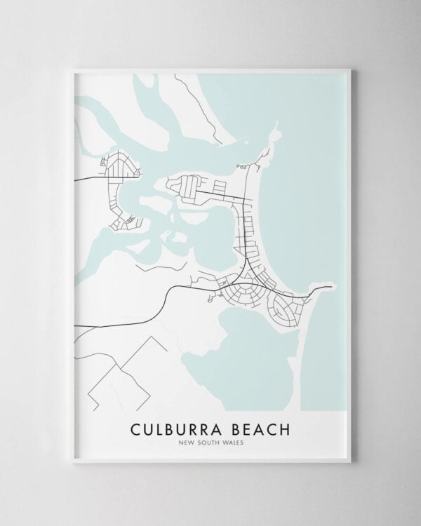 Culburra Beach Map Print