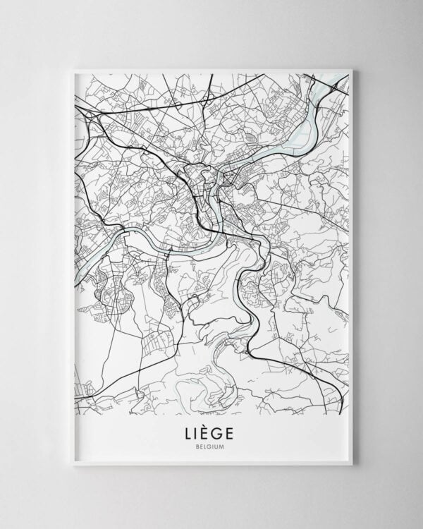 Liège Map Print