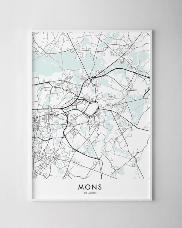 Mons Map Print