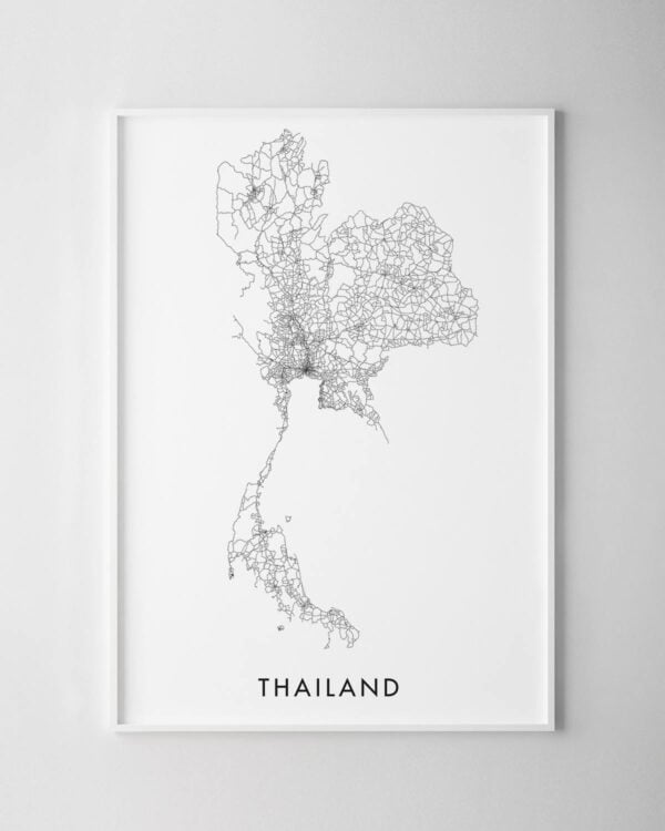 Thailand Map Print