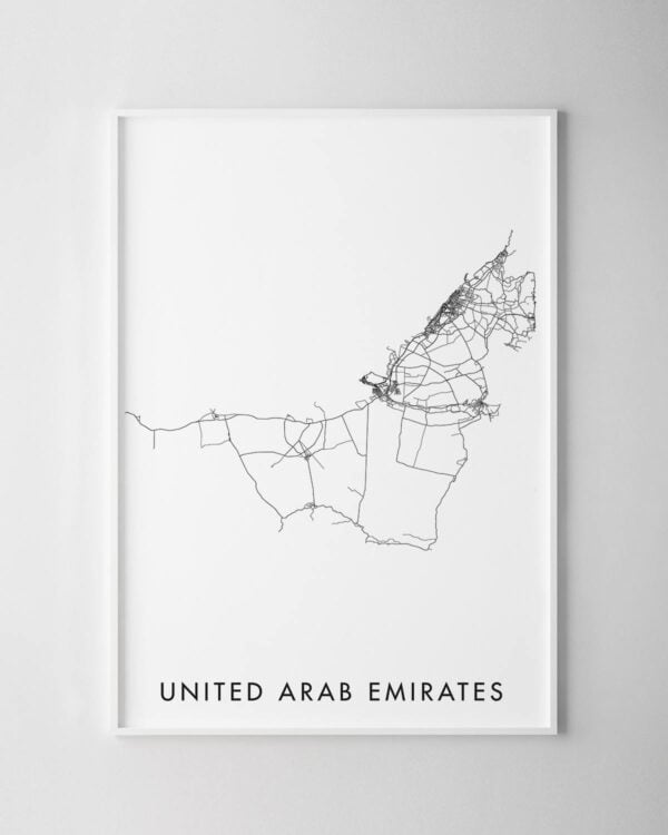 United Arab Emirates Map Print