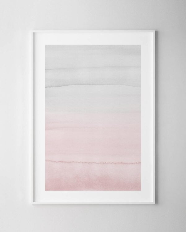 Grey & Blush Print No.1