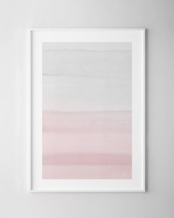 Grey & Blush Print No.2