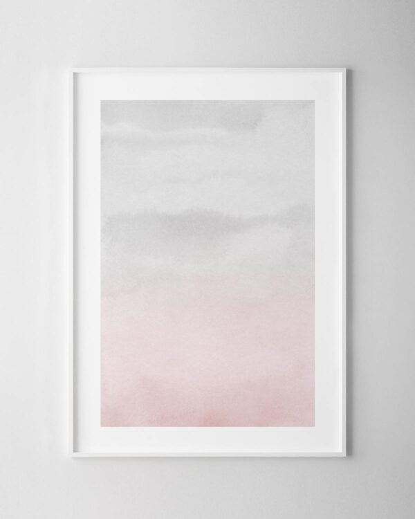 Grey & Blush Print No.7