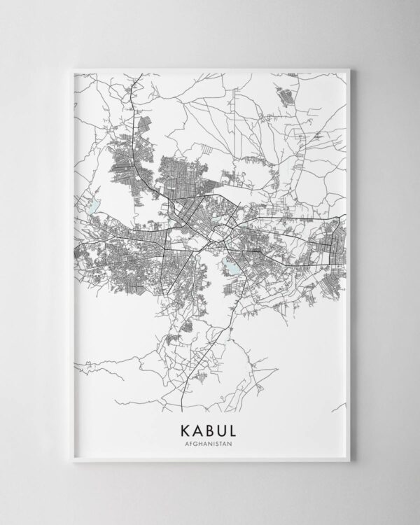 Kabul Map Print