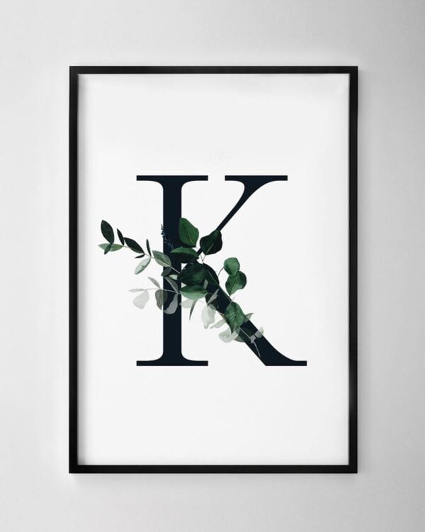 Letter K Print – Botanical Dream