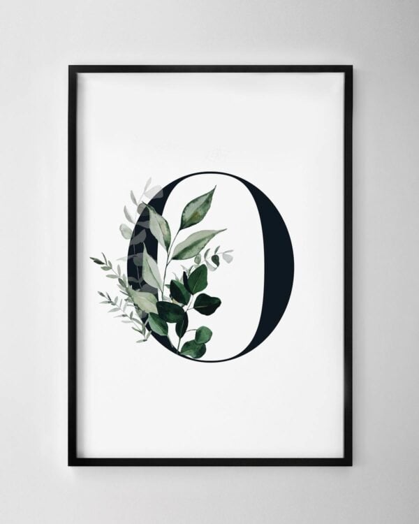 Letter O Print – Botanical Dream