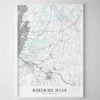 Adelaide Hills Map Print