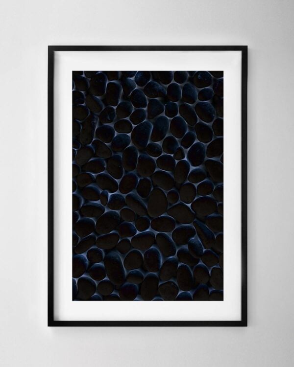 Black Pebbles Print