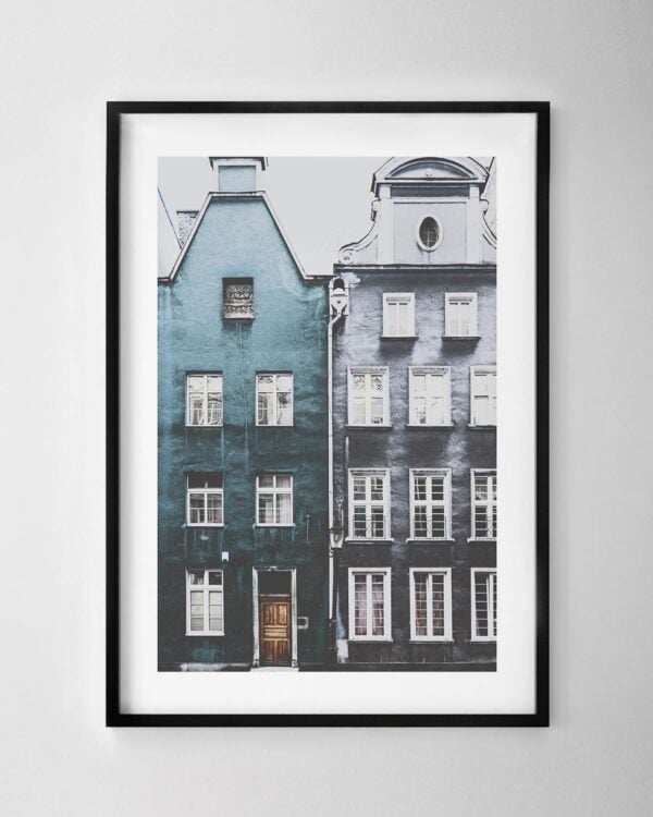 Blue Houses Print
