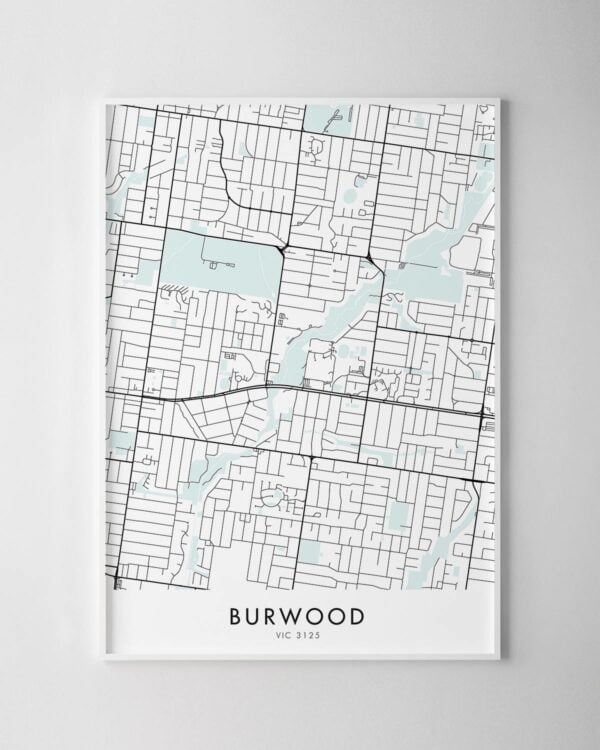 Melbourne – Burwood Map Print