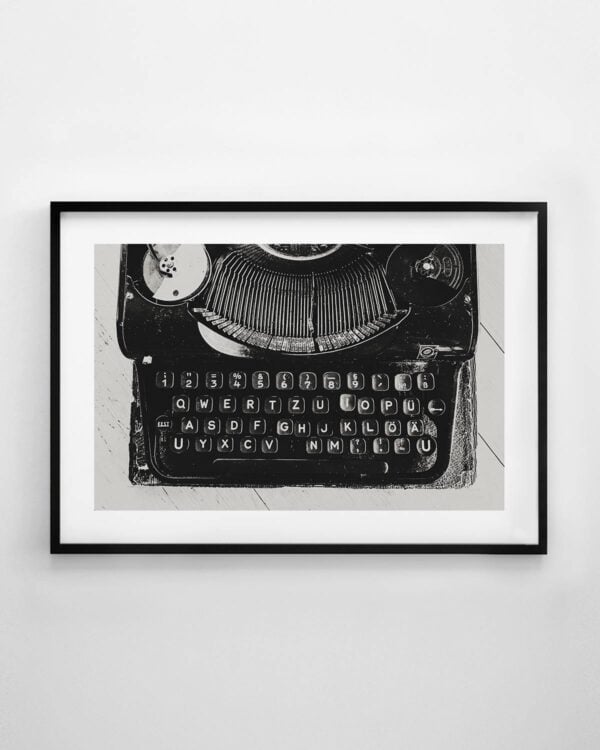 Vintage Typewriter Print
