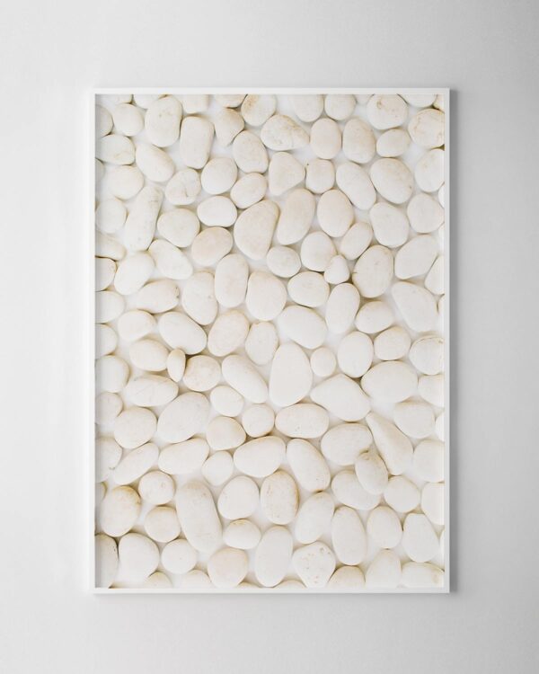 White Pebbles Print