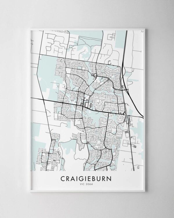 Melbourne – Craigieburn Map Print