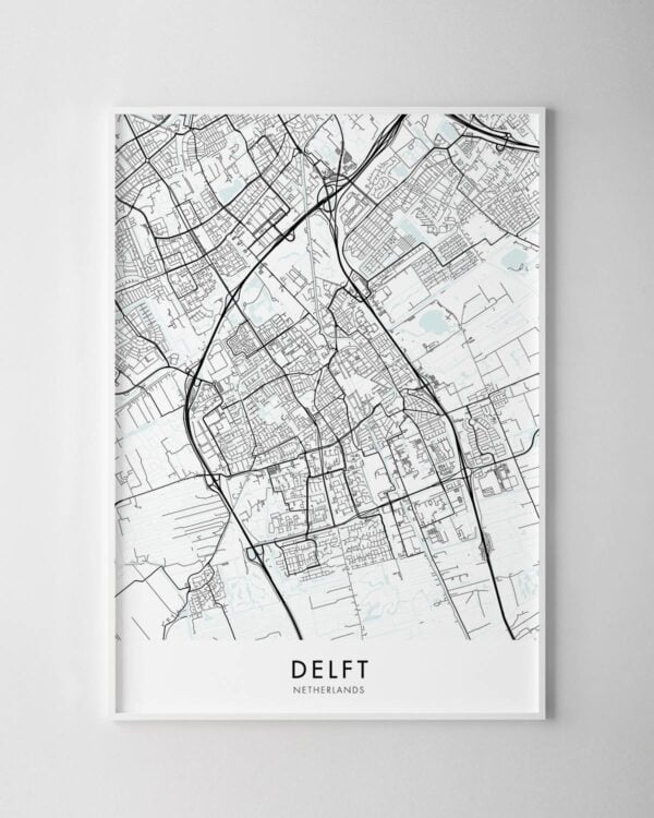 Delft Map Print