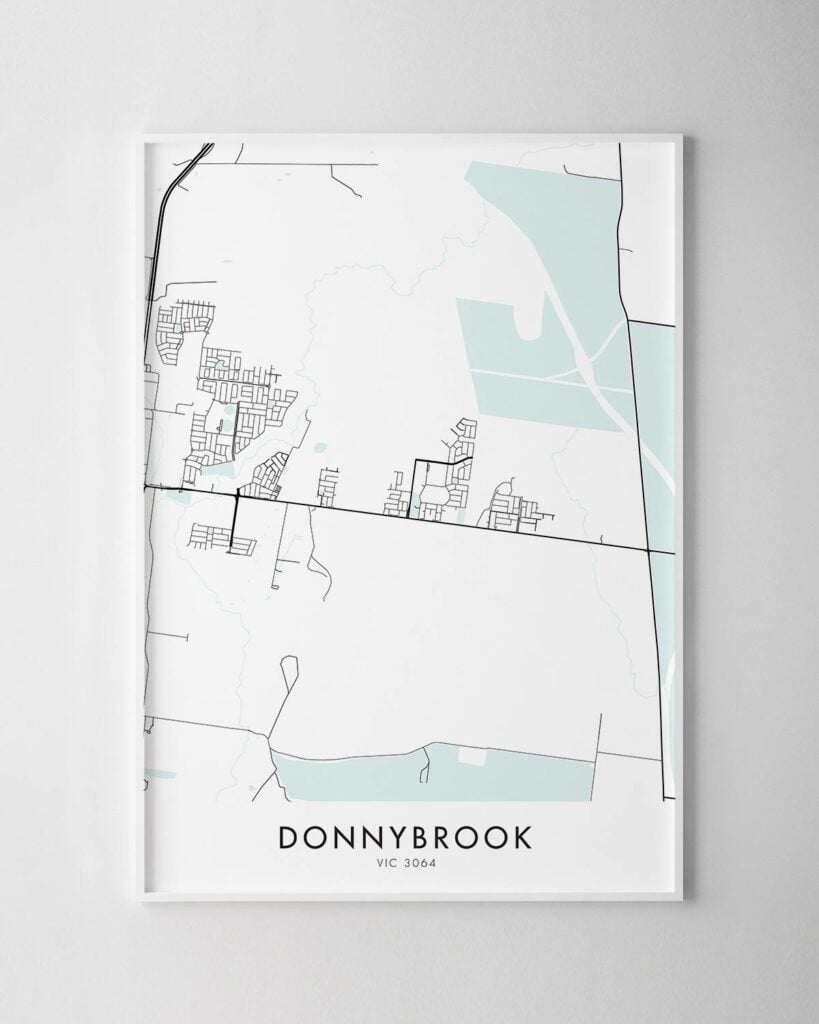 Melbourne Donnybrook Map Print Chelsea Chelsea