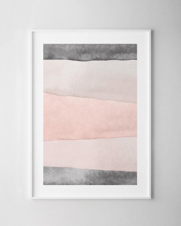 Grey & Blush Print No.10