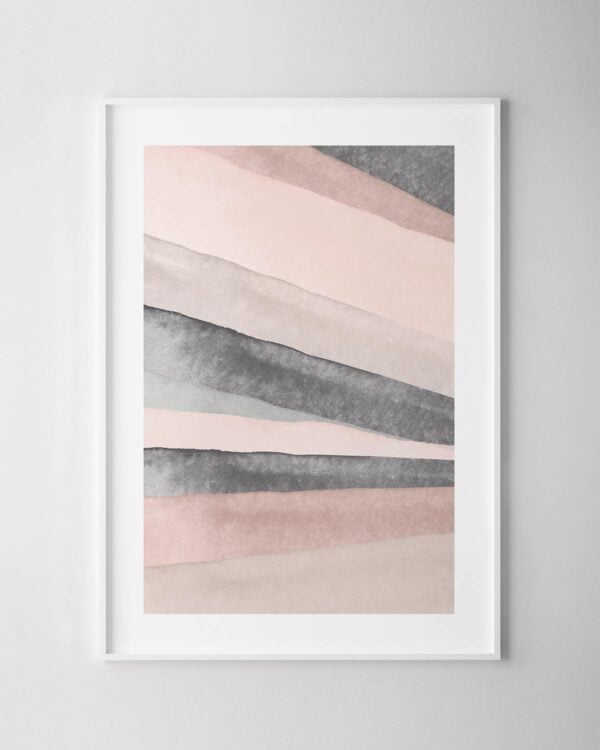 Grey & Blush Print No.11