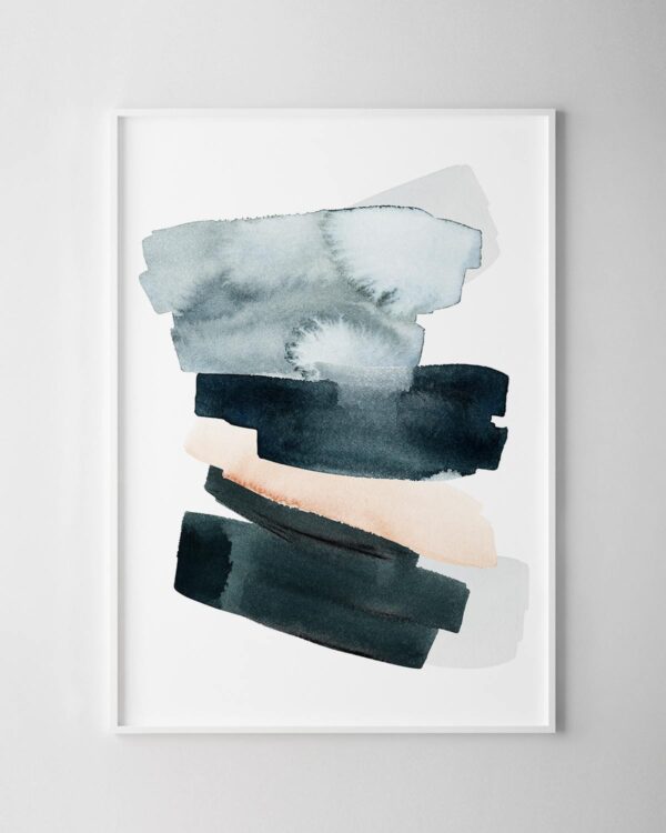 Paint Strokes Print No.7