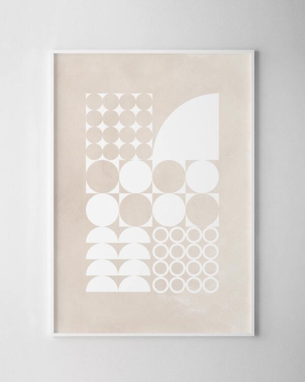 Checkers Print - Beige