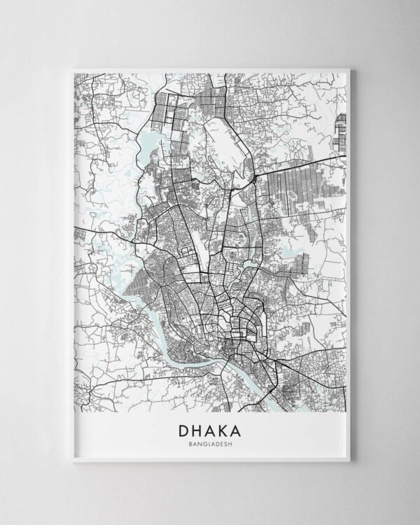 Dhaka Map Print