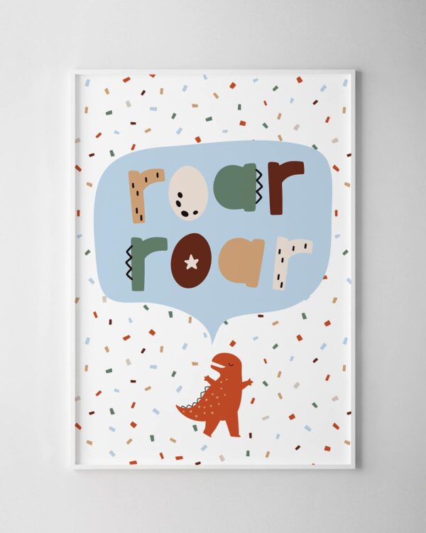 Dinosaur Print - Roar Roar