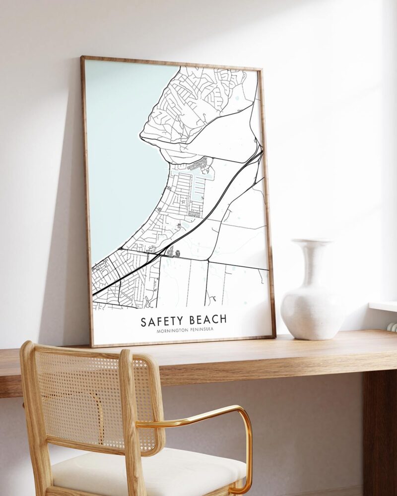 Safety Beach Map Print - Chelsea Chelsea