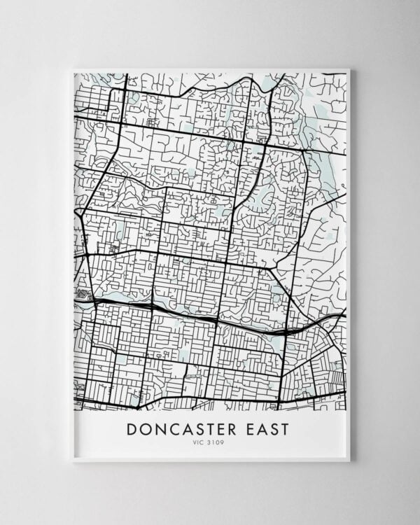 Melbourne – Doncaster East Map Print