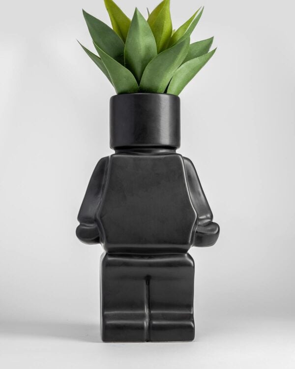 Block Man Giant Planter – Black