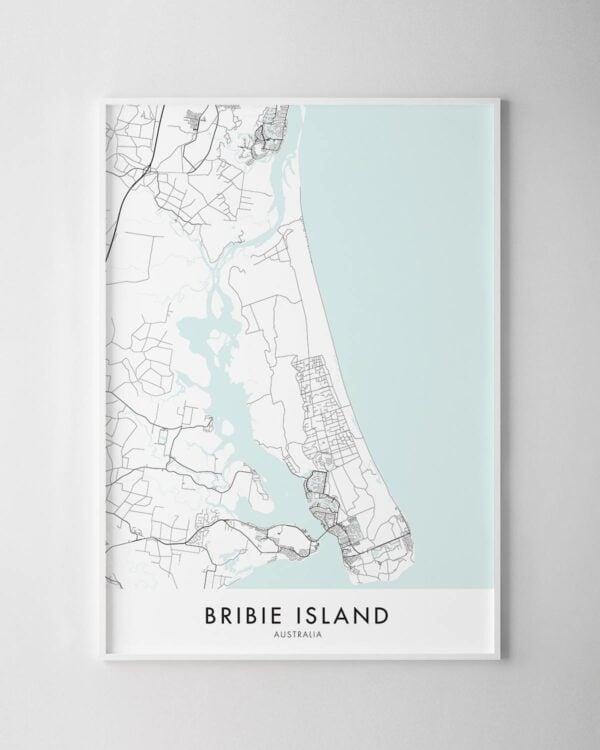 Bribie Island Map Print