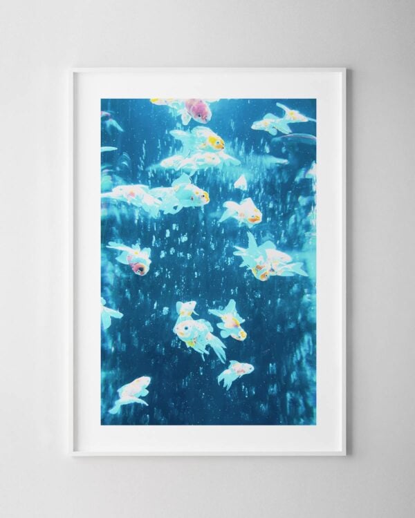 Blue Fish Print