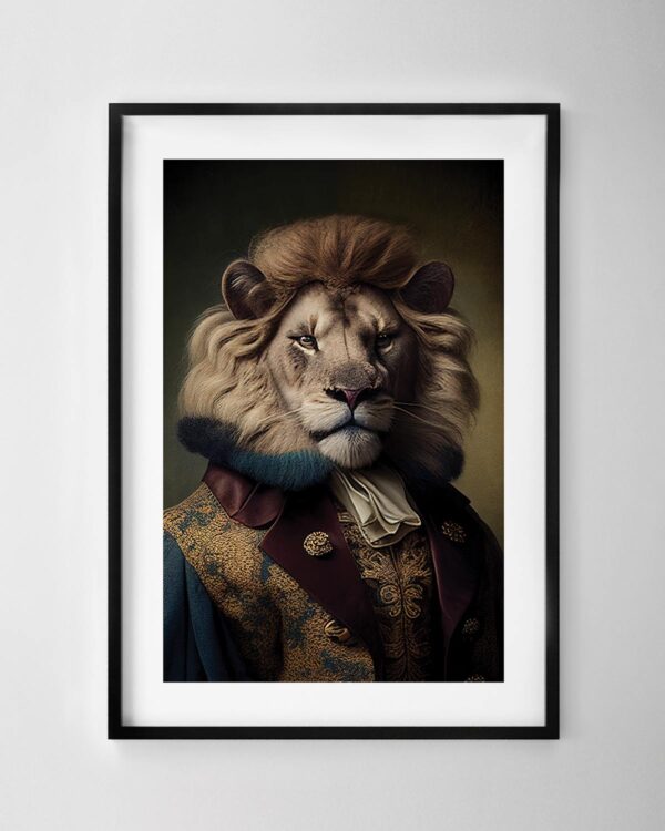 Historical Lion Print