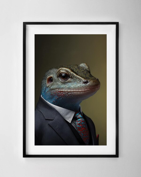 Lizard in a Suit Print - Chelsea Chelsea