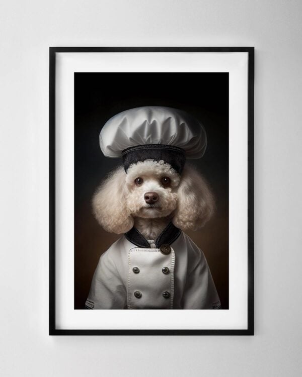 Toy Poodle Chef Print