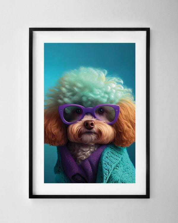 Glamorous Toy Poodle Print