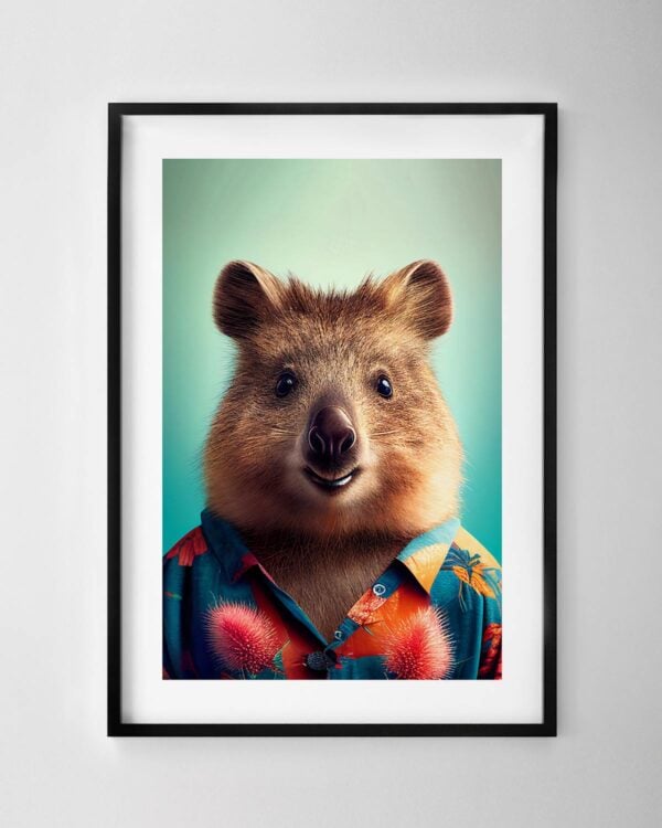 Quokka in a Shirt Print
