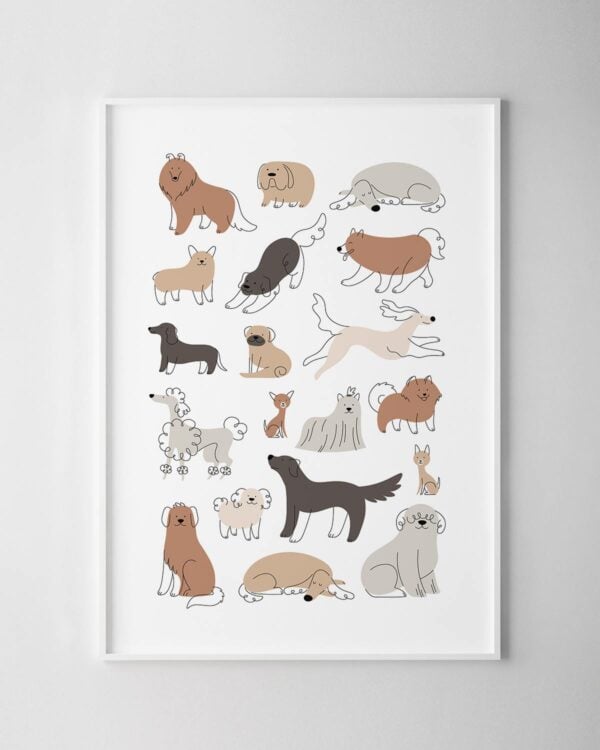 Dog Illustrative Print