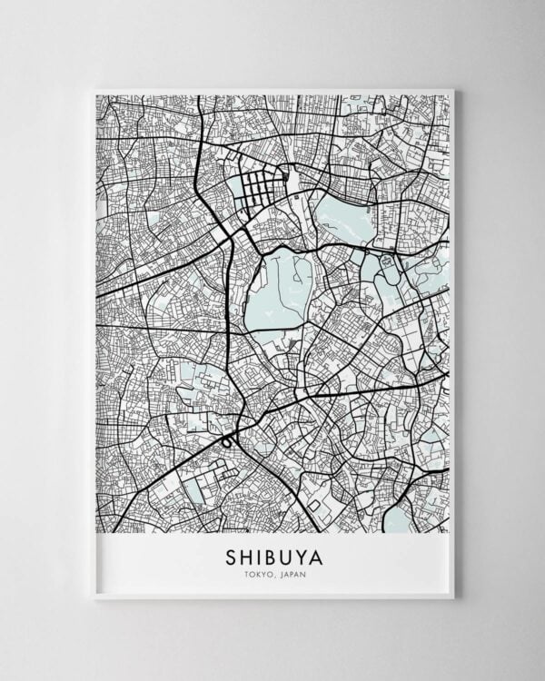 Tokyo – Shibuya Map Print